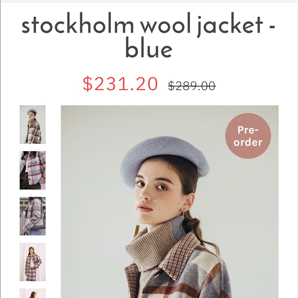 Petite studio double side wool jacket XS new with tags